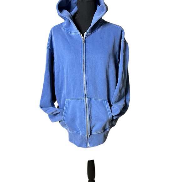 Lestien hoodie front zipper distress fabric size XL. small spot on the front.A5 - Picture 5 of 7